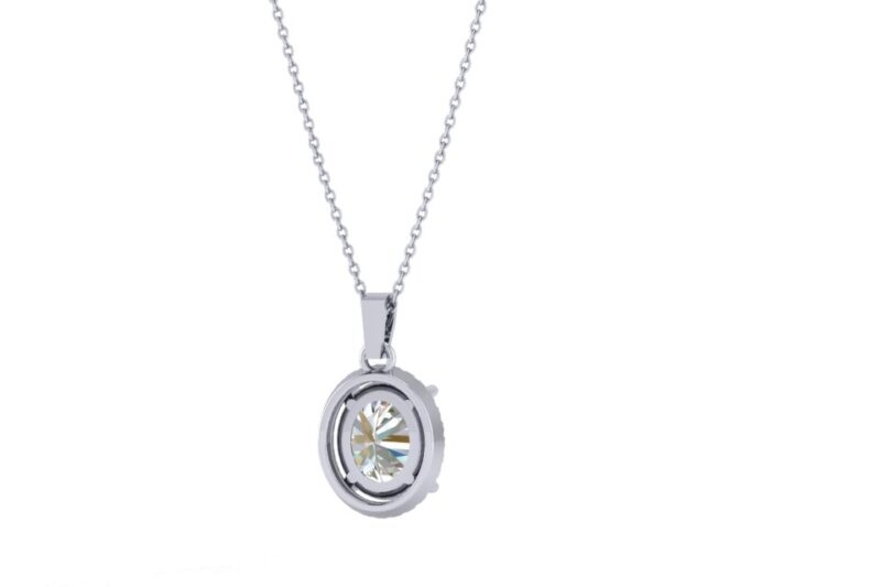 Oval Halo Pendent - Image 3