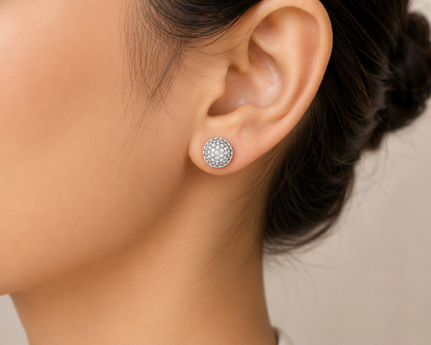 Round Cluster Studs - Image 4