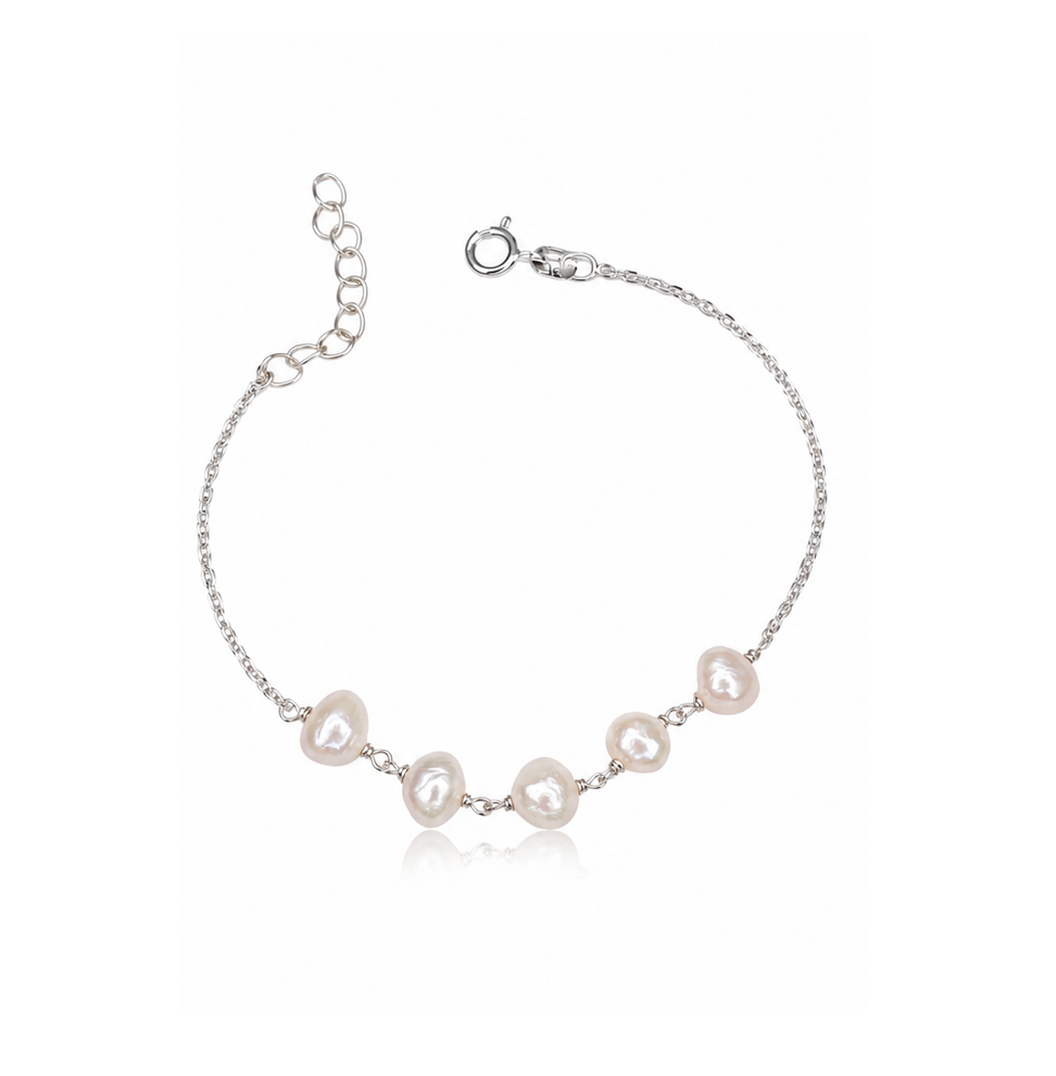 White Pearl Bracelet
