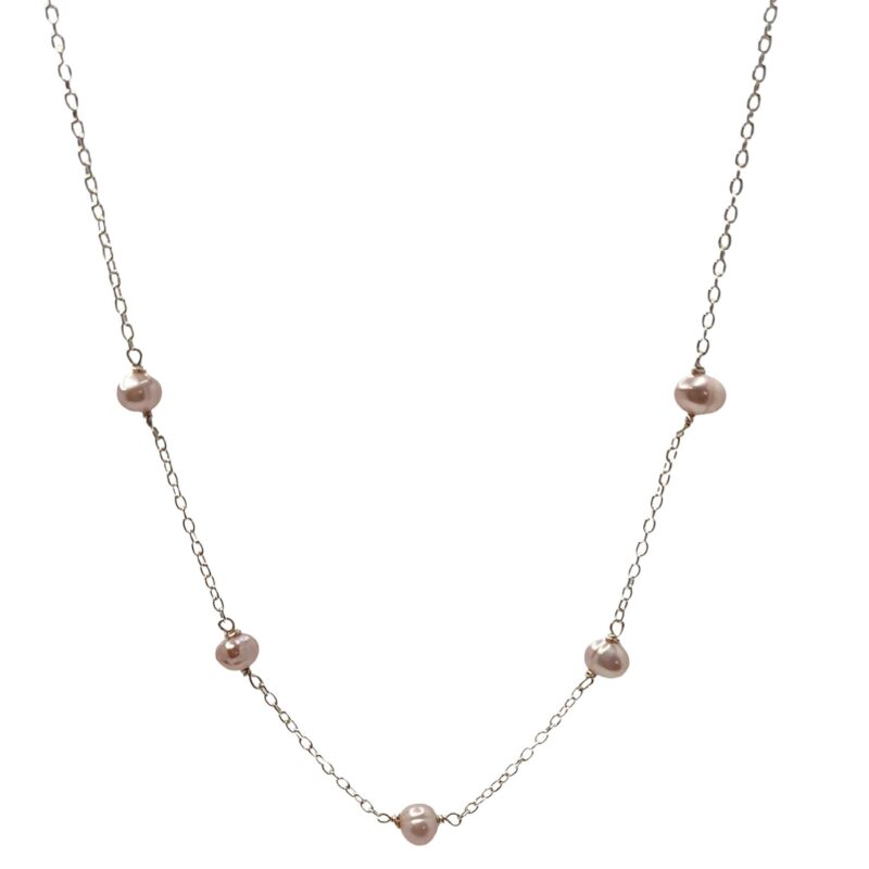 Sterling Silver Pearl Choker