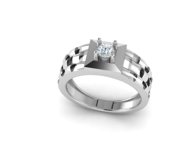 Watch Band Silver Mens Ring - Image 4