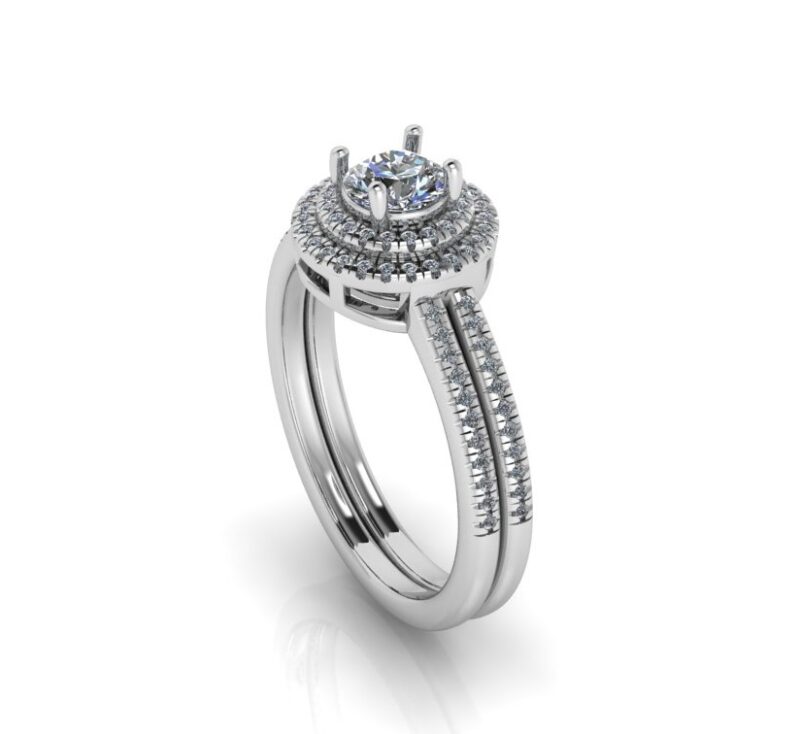 Stacked Engagement Ring - Image 3