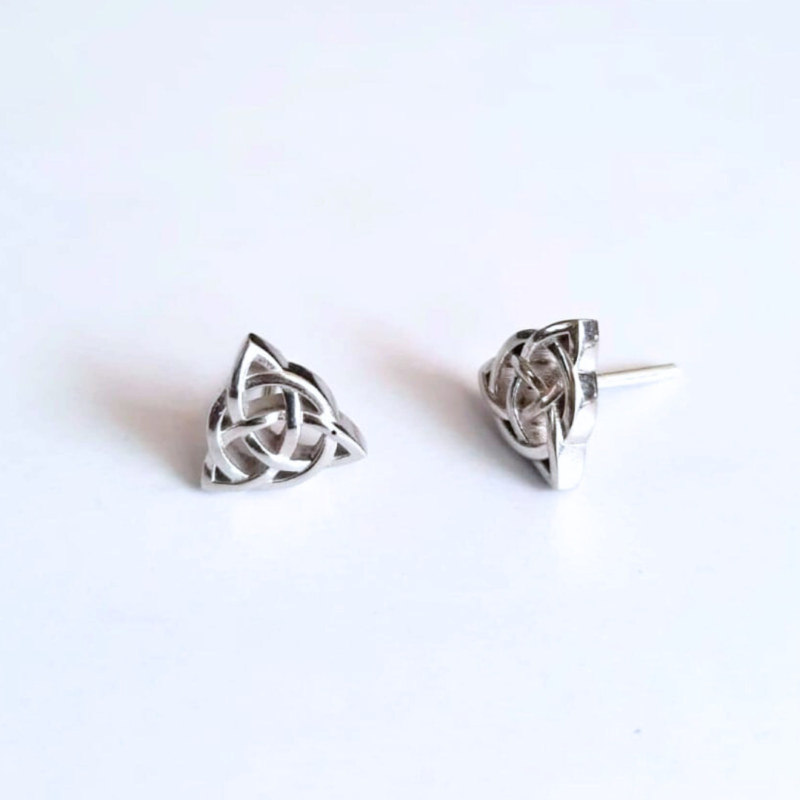 925 Silver Trinity Stud Earring - Image 2