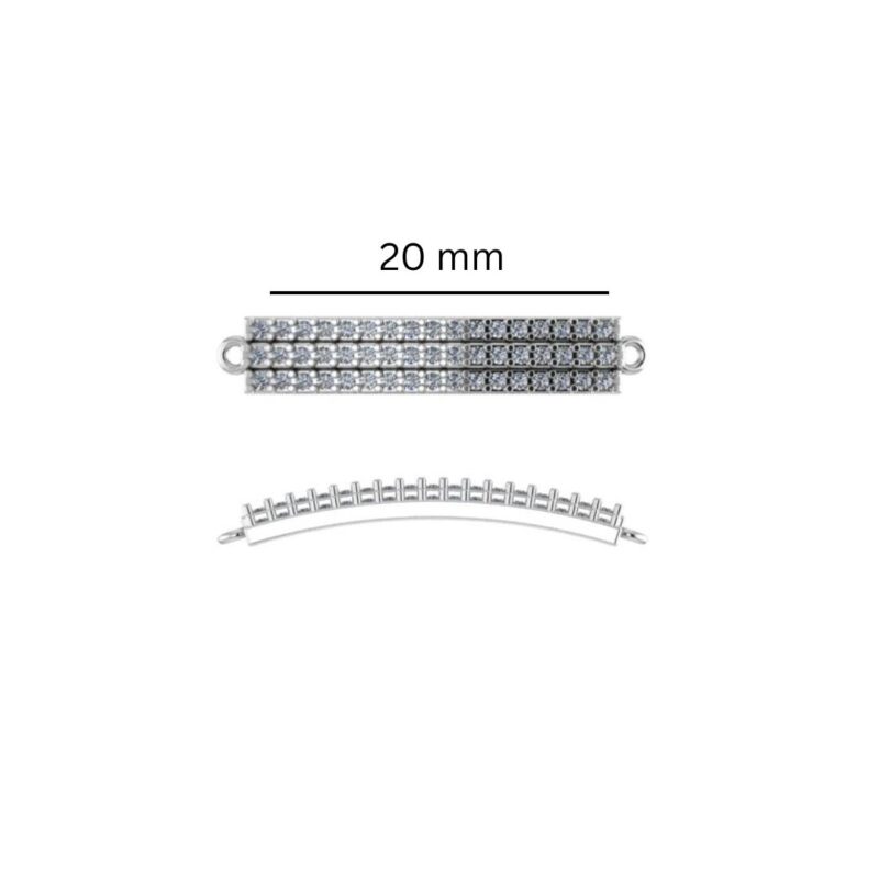 CZ Slider Bar Bolo Bracelet - Image 4