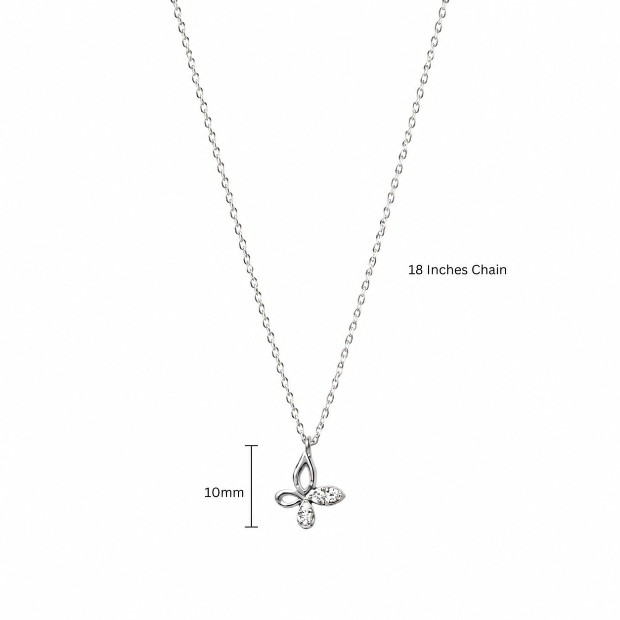 Butterfly Charm Necklace - Image 3