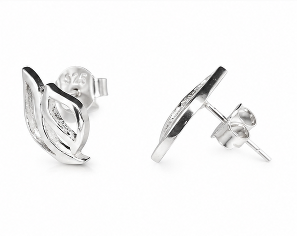 Lotus Stud Earrings - Image 4